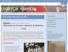 Tablet Screenshot of overtonharriers.org.uk